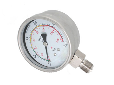 Y-B系列徑向性不銹鋼壓力表